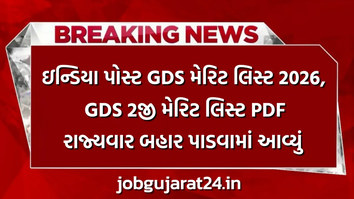 India Post GDS Merit List 2026